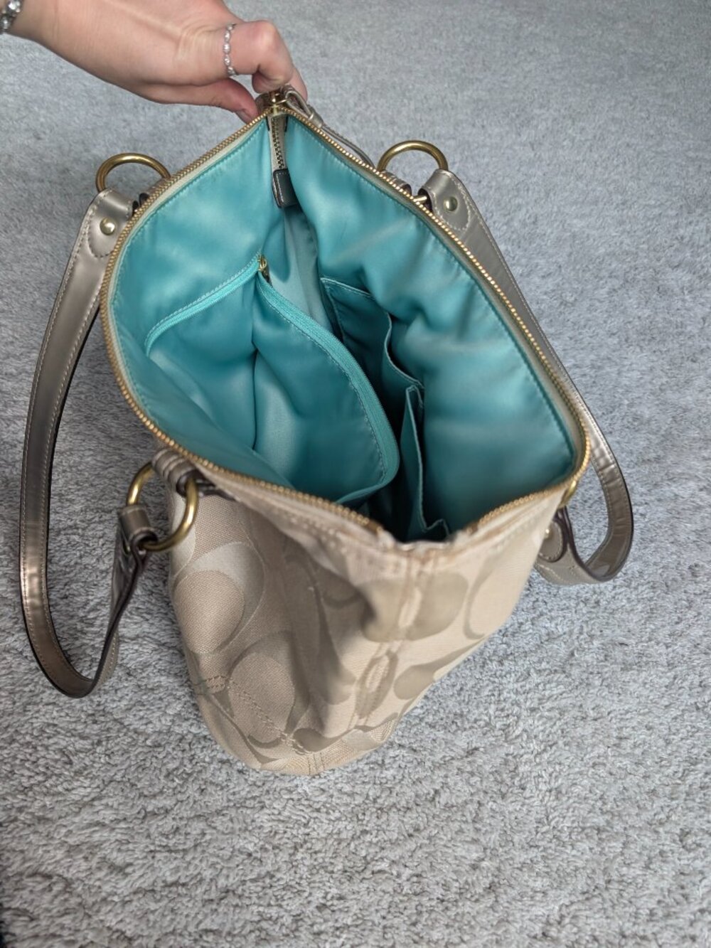 Vintage Coach Poppy Canvas Bag 23521 - Picture 7 of 10